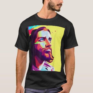Jesus Pop Art Jesus Christus konfrontiert katholis T-Shirt