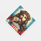 Jesus Popcorn Servietten! Serviette (Ecke)