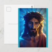 Jesus-Porträt Postkarte (Vorne/Hinten)