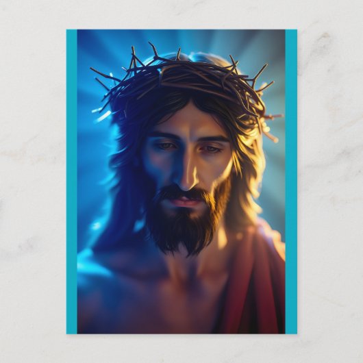 Jesus-Porträt Postkarte (Vorderseite)