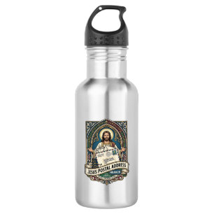 Jesus Postanschrift Himmel Jesus Postanschrift H Edelstahlflasche