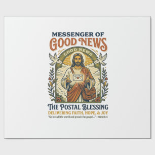 Jesus Postbote Lieferung Shirt Glaube Basiertes De Geschenkpapier