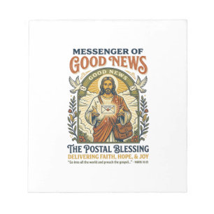 Jesus Postbote Lieferung Shirt Glaube Basiertes De Notizblock