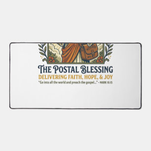 Jesus Postbote Lieferung Shirt Glaube Basiertes De Schreibtischunterlage