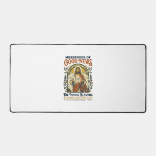 Jesus Postbote Lieferung Shirt Glaube Basiertes De Schreibtischunterlage