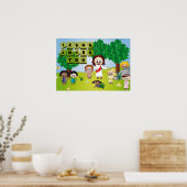 Jesus Poster für Kinder Kirche und Creche (Küche)