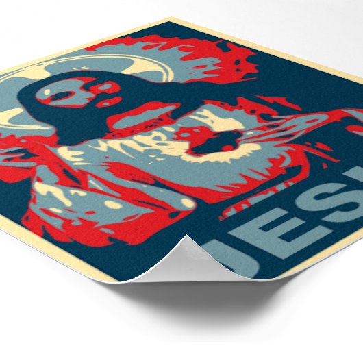 Jesus Poster (Obama Style) (Ecke)