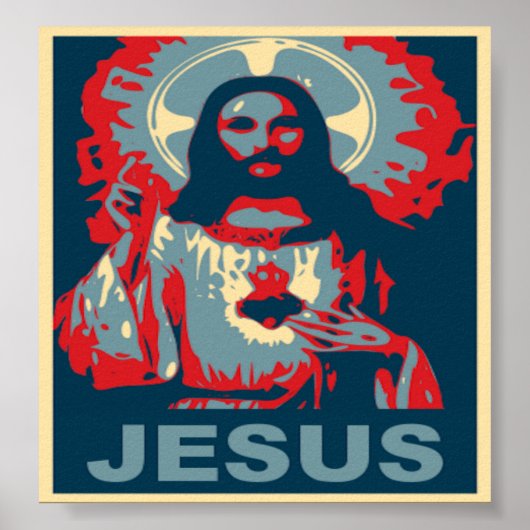 Jesus Poster (Obama Style) (Vorne)
