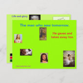 Jesus Postkarte (Vorne/Hinten)