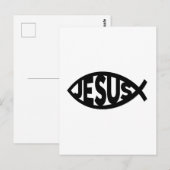 Jesus Postkarte (Vorne/Hinten)