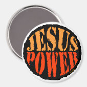 Jesus Power Magnet (Vorderseite/Rückseite)