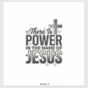 Jesus Power Religiöses Vintage-Typografie-Shirt Aufkleber