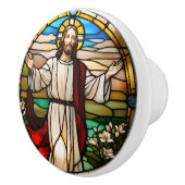 Jesus Prachen Keramikknauf (Rechts)