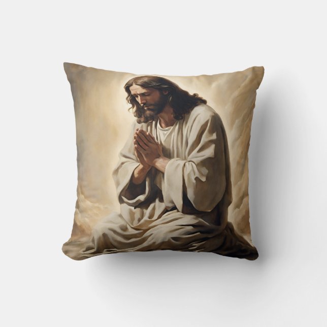Jesus Prachen Kissen (Vorderseite)