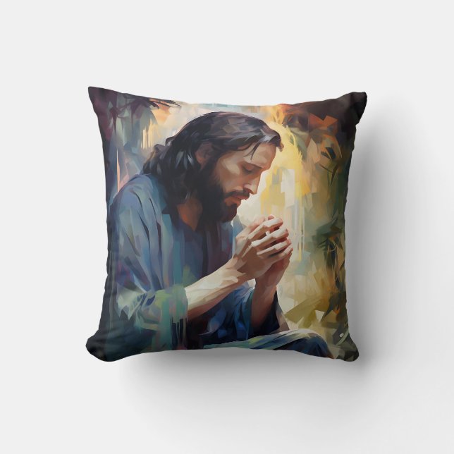 Jesus Prachen Kissen (Vorderseite)