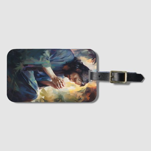 Jesus Praetag Gepäckmarke Gepäckanhänger (Vorderseite (Horizontal))