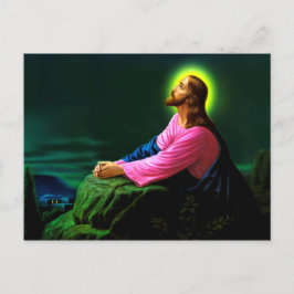 Jesus Prahlt katholisches Poster Greetingscard Postkarte