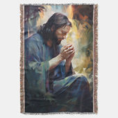 Jesus Prahlt Throw Blanket Decke (Vorderseite Vertikal)