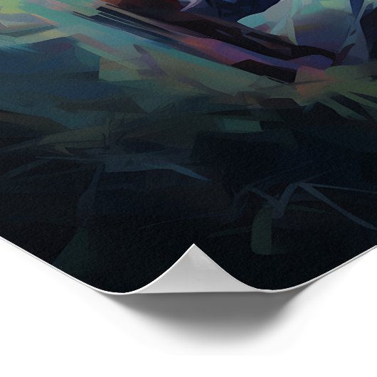 Jesus Praing Art Poster (Ecke)