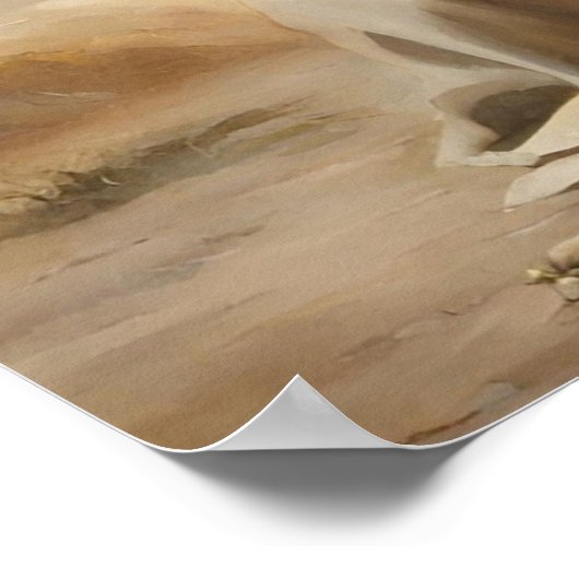 Jesus Praing Art Poster (Ecke)