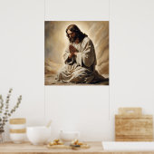 Jesus Praing Art Poster (Küche)