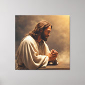Jesus Praing Canvas Print Picture Leinwanddruck (Vorderseite)