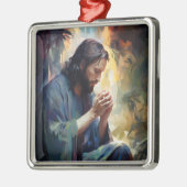 Jesus Praing Ornament Aus Metall (Links)