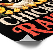 Jesus Praising & Chicken Raising Funny Faith F Poster (Ecke)