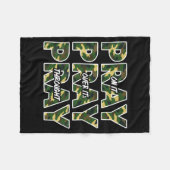 Jesus Pray On It Pray Over It Pray Throught Camo F Fleecedecke (Vorderseite (Horizontal))