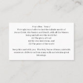 Jesus Prayer Standard, 3.5" x 2.0" Business Card Visitenkarte (Rückseite)