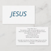 Jesus Prayer Standard, 3.5" x 2.0" Business Card Visitenkarte (Vorne/Hinten)