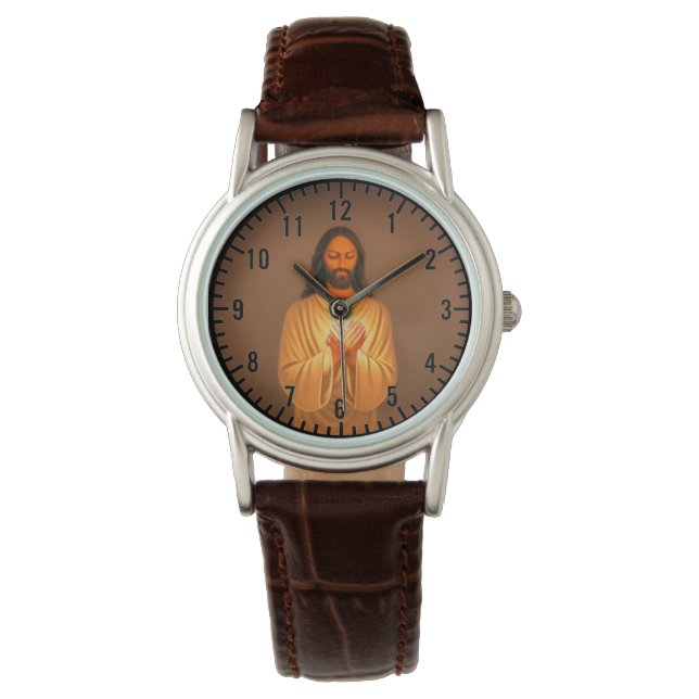 Jesus Praying eWatch Armbanduhr (Vorderseite)