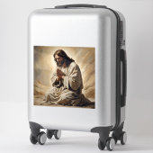 Jesus Praying Vinyl Sticker (Koffer)