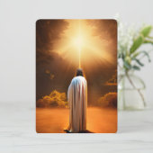 Jesus Prays in Gethsemane Dankeskarte (Stehend Vorderseite)