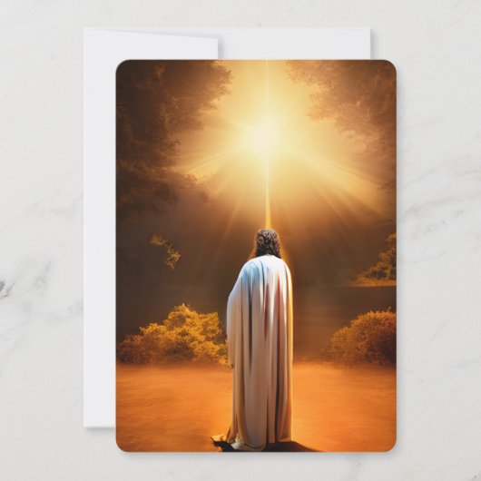 Jesus Prays in Gethsemane Dankeskarte (Vorderseite)