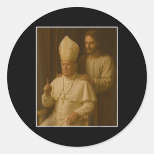 Jesus Prays Trump Präsident Trump Will, der Runder Aufkleber