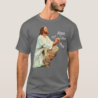 Jesus Prays zu Himmlisch Farter T-Shirt