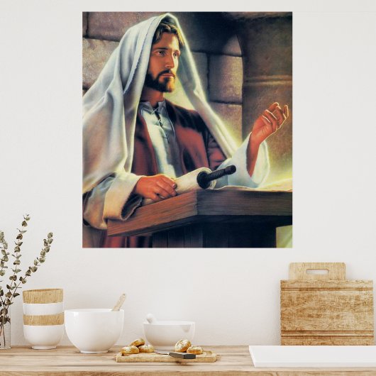 Jesus predigen poster (Küche)