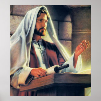 Jesus predigen poster