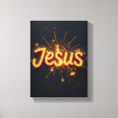 Jesus - Premium Wrapped Canvas (Glanz) Leinwanddruck (Vorderseite)