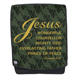 JESUS PRINCE FRIEDEN Isaiah Weihnachtsschrift Rucksack