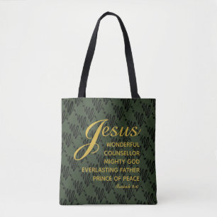 JESUS PRINCE FRIEDEN Isaiah Weihnachtsschrift Tasche