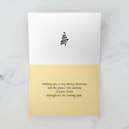 JESUS PRINCE OF PEACE Isaiah 9:6 Weihnachten Karte (Innenseite)