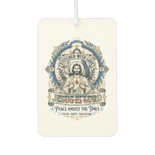 Jesus Prophezeiung Eschatologie Vintage-Shirt Chri Autolufterfrischer