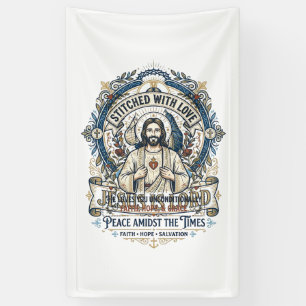 Jesus Prophezeiung Eschatologie Vintage-Shirt Chri Banner
