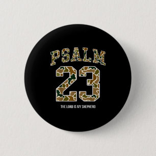 Jesus Psalm 23 Der Herr ist mein Hirte Camo Christ Button