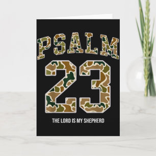 Jesus Psalm 23 Der Herr ist mein Hirte Camo Christ Karte