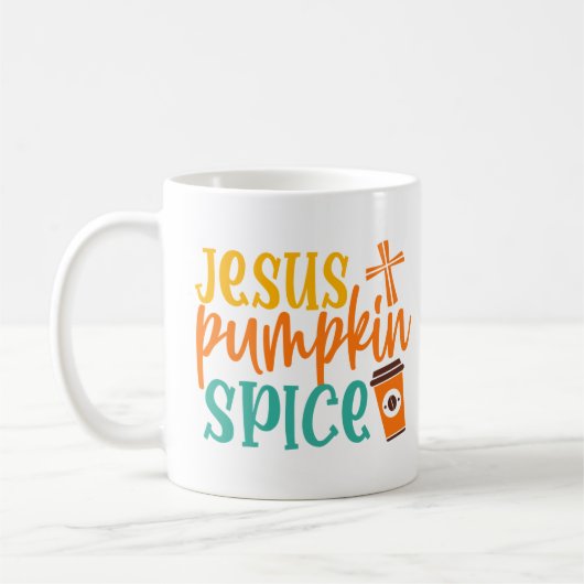 Jesus Pumpkin Spice Kaffeetasse (Links)