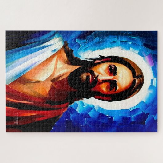 Jesus Puzzle Christliche Kunst (Horizontal)