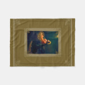 Jesus-Qual im Garten Fleecedecke (Vorderseite (Horizontal))